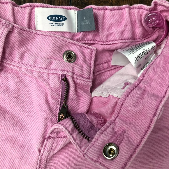 Old Navy Cutoff Jean Shorts Pink Size 6 - Picture 3 of 4